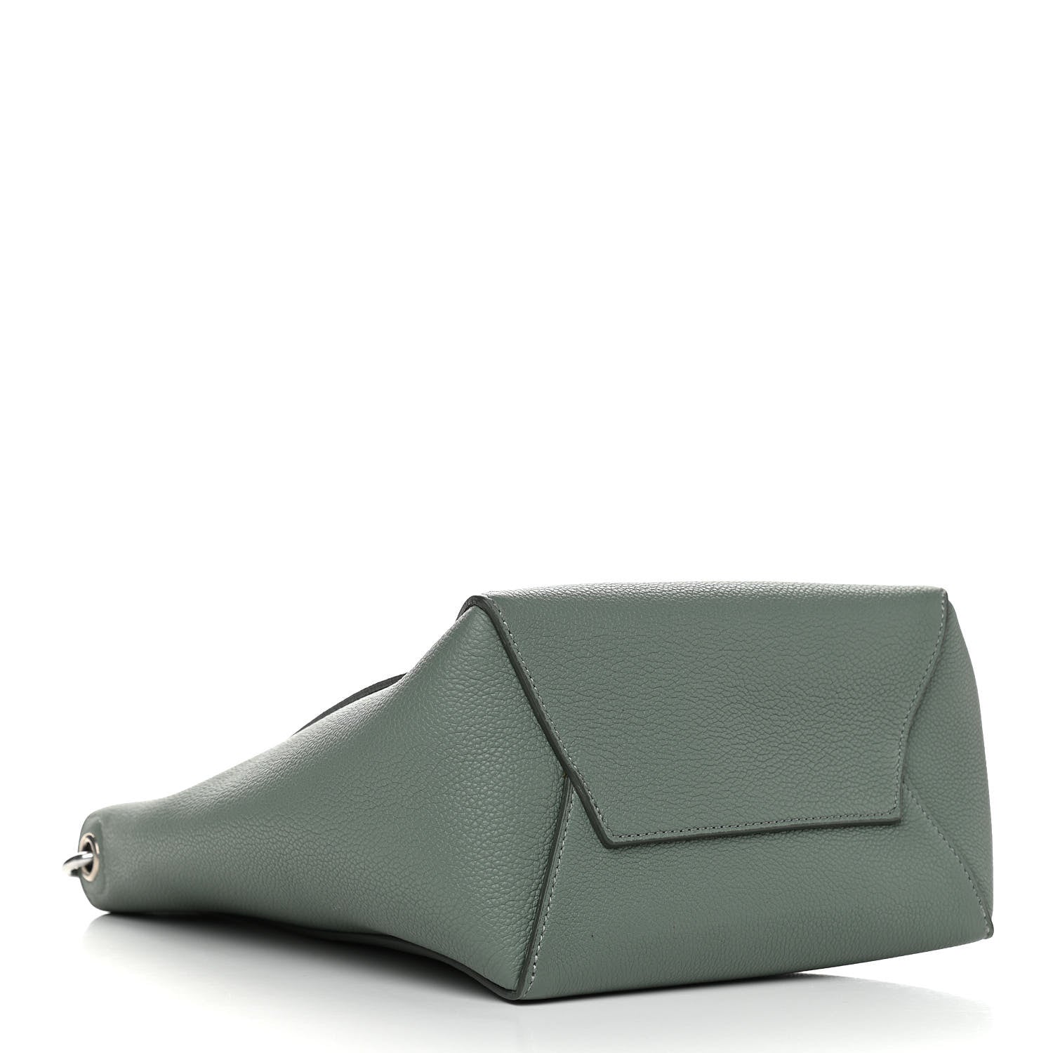 Celine Soft Grained Calfskin Small Sangle Bucket Bag Green 4 of 8