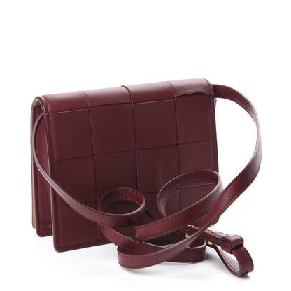 Bottega Veneta Nappa Maxi Intrecciato Mini Cassette Crossbody Bordeaux 3 of 9