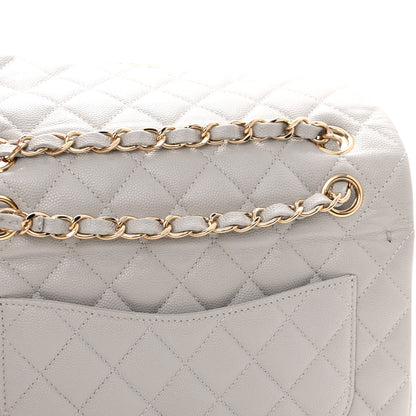 Chanel Caviar Quilted Small Double Flap Grey 13 of 13