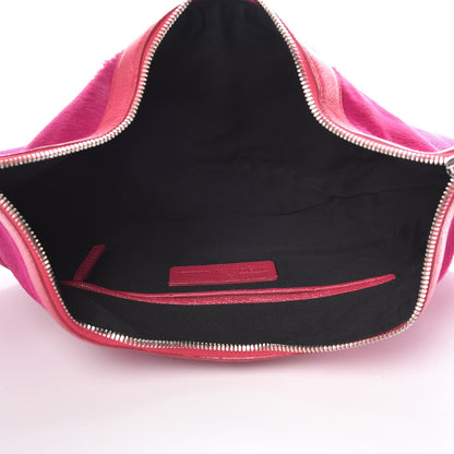 Alexander McQueen Calfskin De Manta Clutch Fuchsia 5 of 15