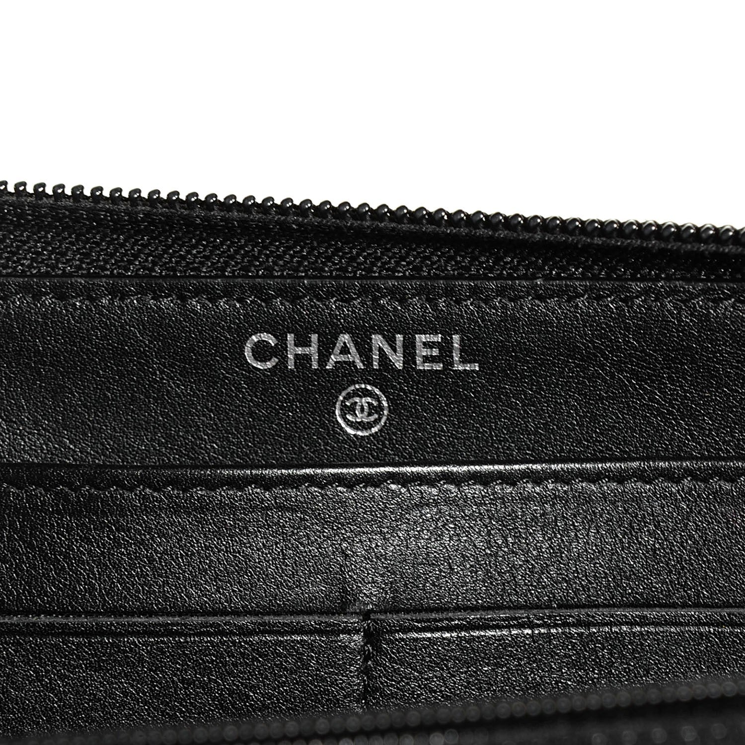 Chanel Caviar Large Timeless CC Zip Around Wallet Black 15 of 16
