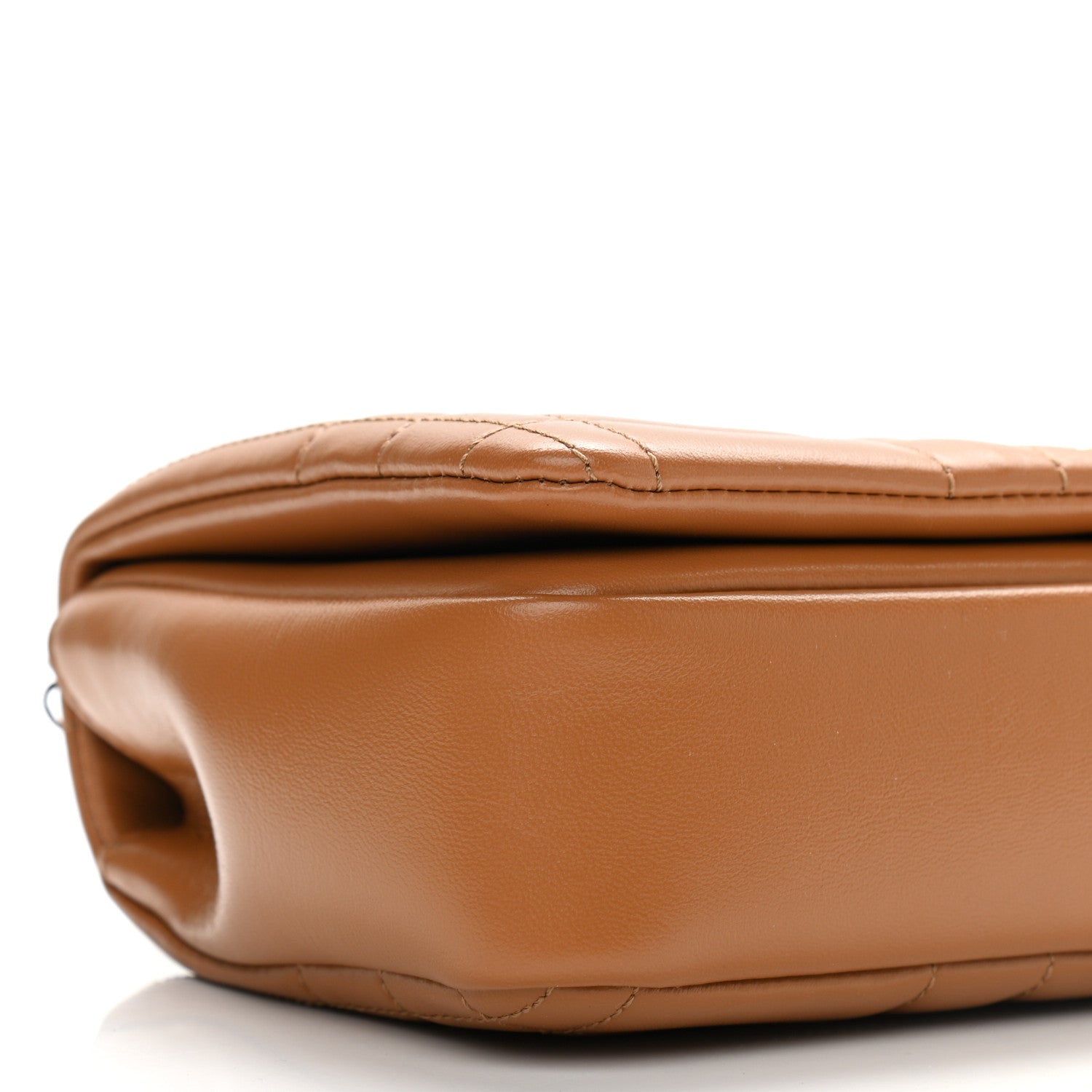 Burberry Lambskin Quilted Small Lola Bag Maple Brown 7 of 11