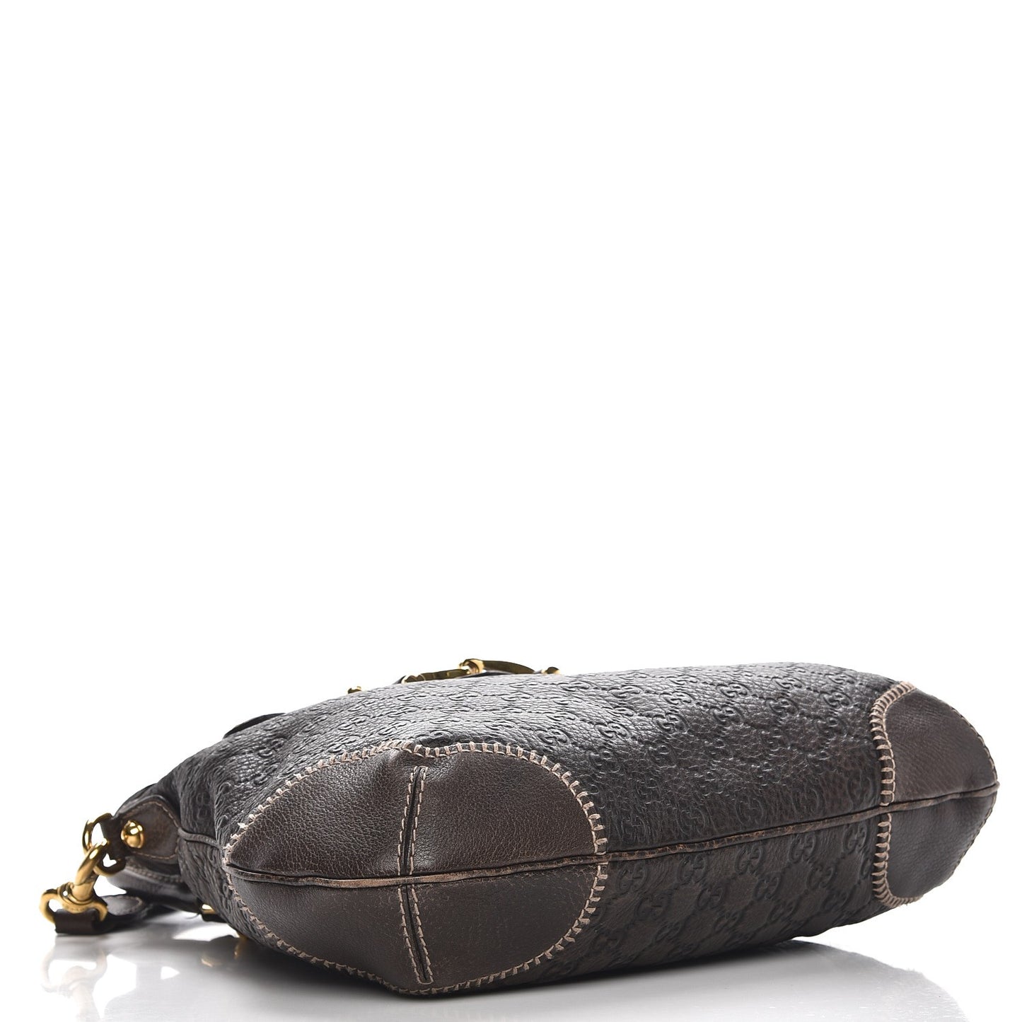 Guccissima New Pelham Satchel Dark Brown