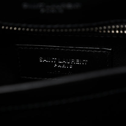 Saint Laurent Calfskin Y Quilted Monogram Toy Loulou Crossbody Bag Black 7 of 10