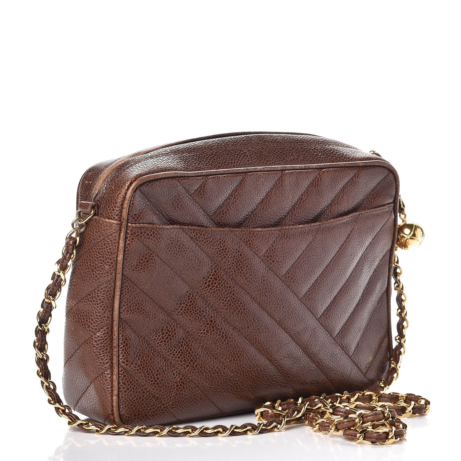 Chanel Caviar Camera Case Brown 3 of 17