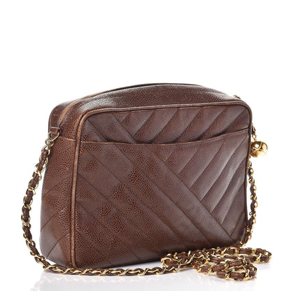 Chanel Caviar Camera Case Brown 3 of 17