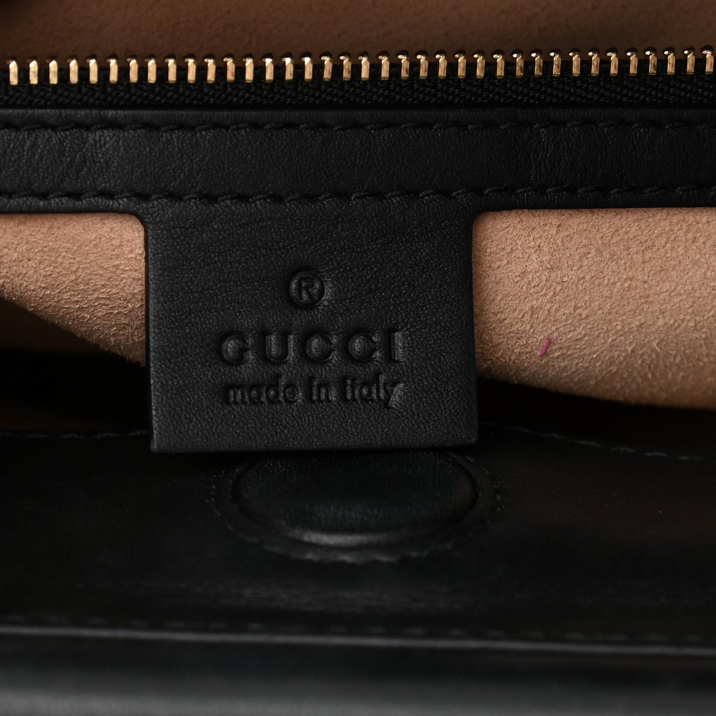 Nappa Bamboo Web Small Nymphaea Top Handle Bag Black