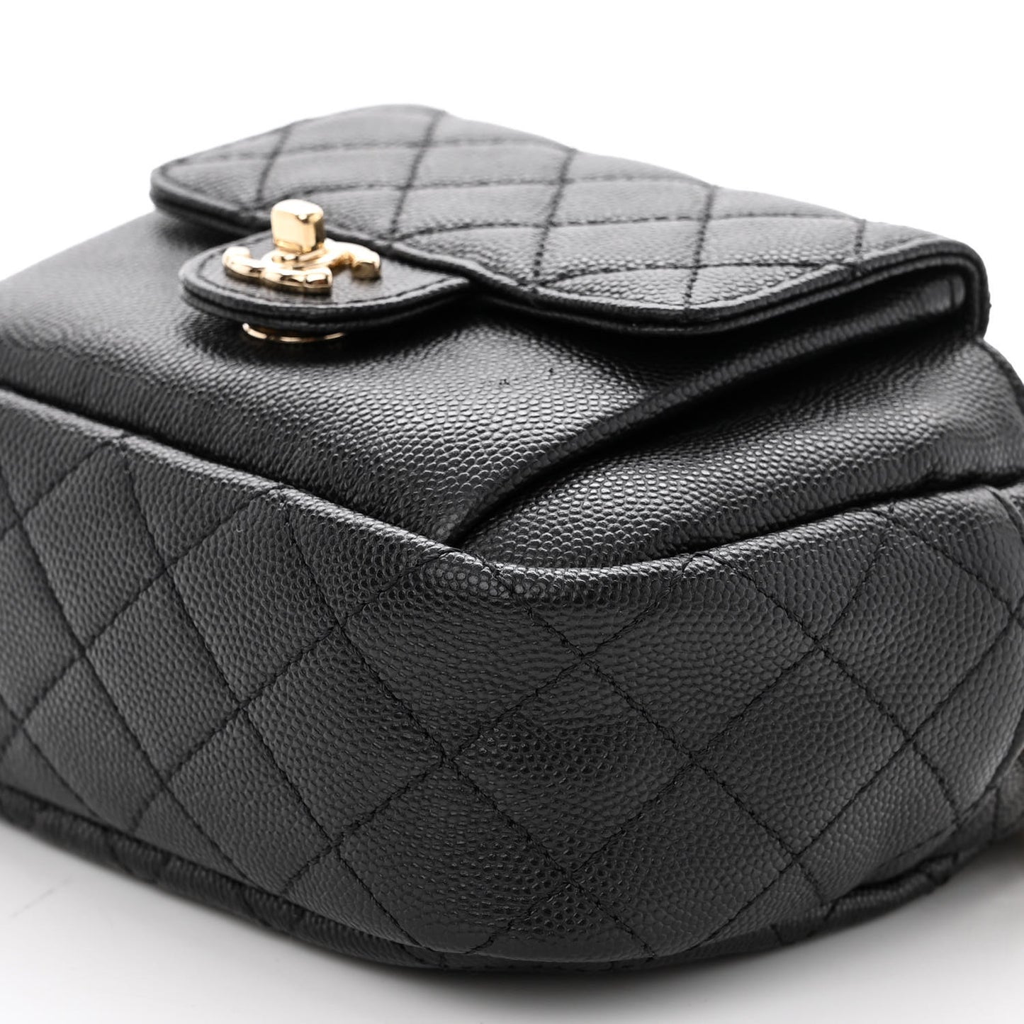 Caviar Quilted CC Day Camera Case Black
