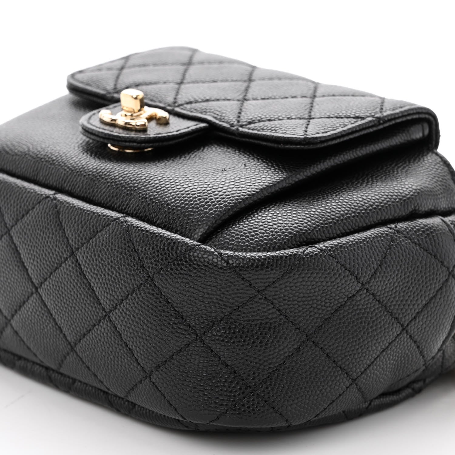 Chanel Caviar Quilted CC Day Camera Case Black 10 of 10