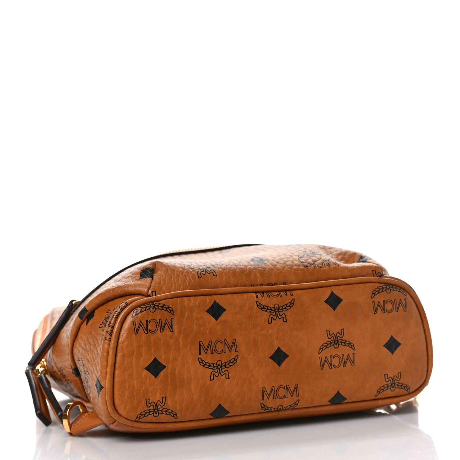 MCM Visetos Klassik Small Sling Bag Cognac 4 of 8