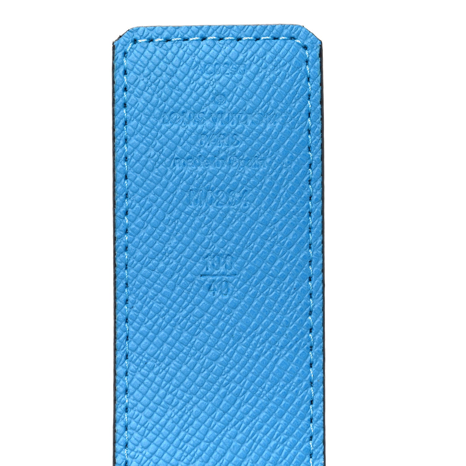 Louis Vuitton Monogram 40mm Reversible LV Initiales Belt 100 40 Lagoon Blue 4 of 4