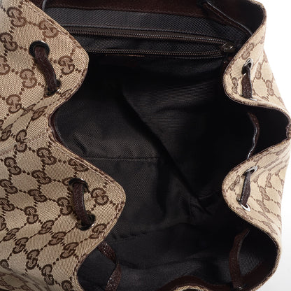 Gucci GG Monogram Single Buckle Backpack Brown 5 of 7