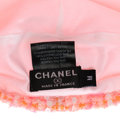 Chanel Tweed Beret M Pink 8 of 8