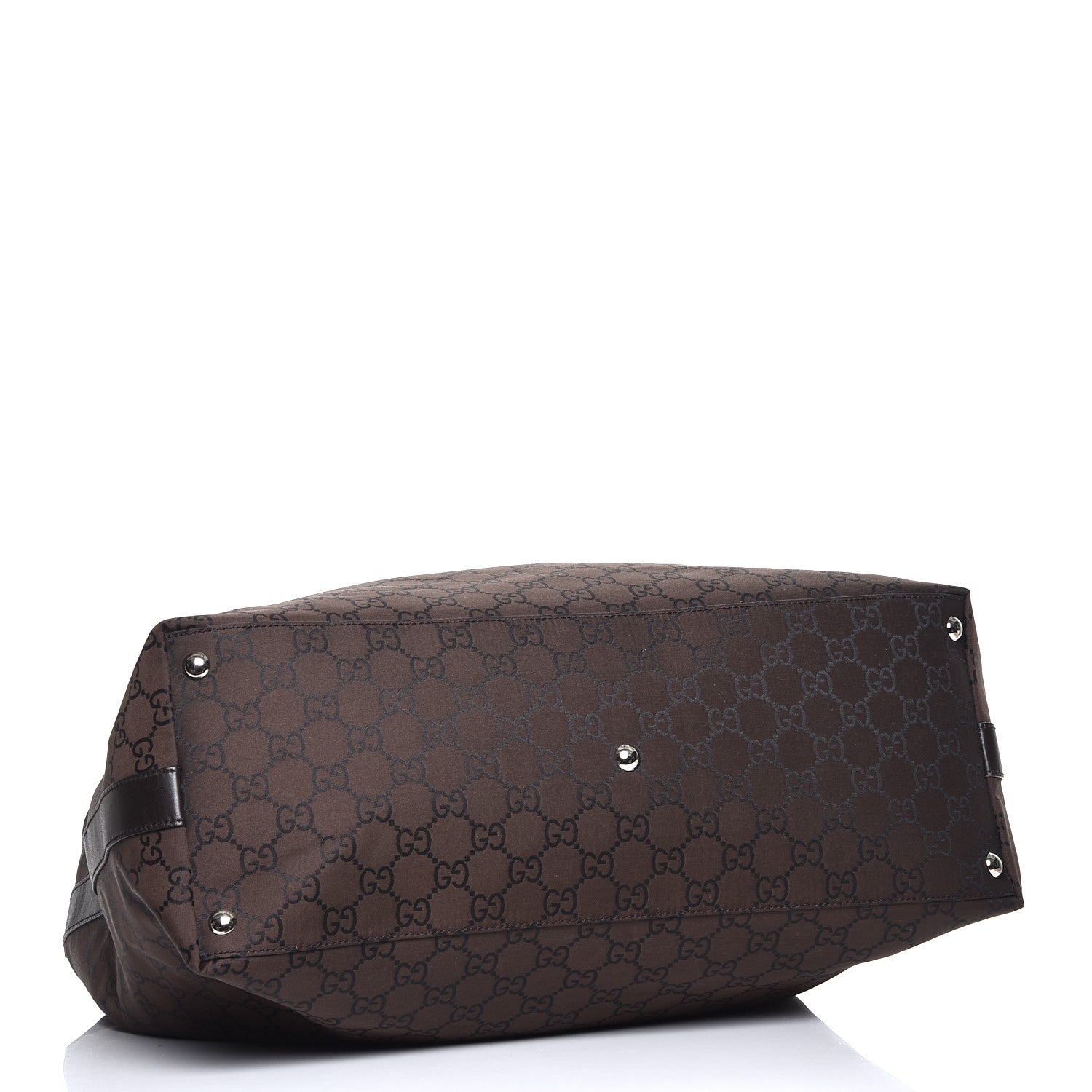 Gucci Nylon Monogram Extra Large Hobo Dark Brown 4 of 7