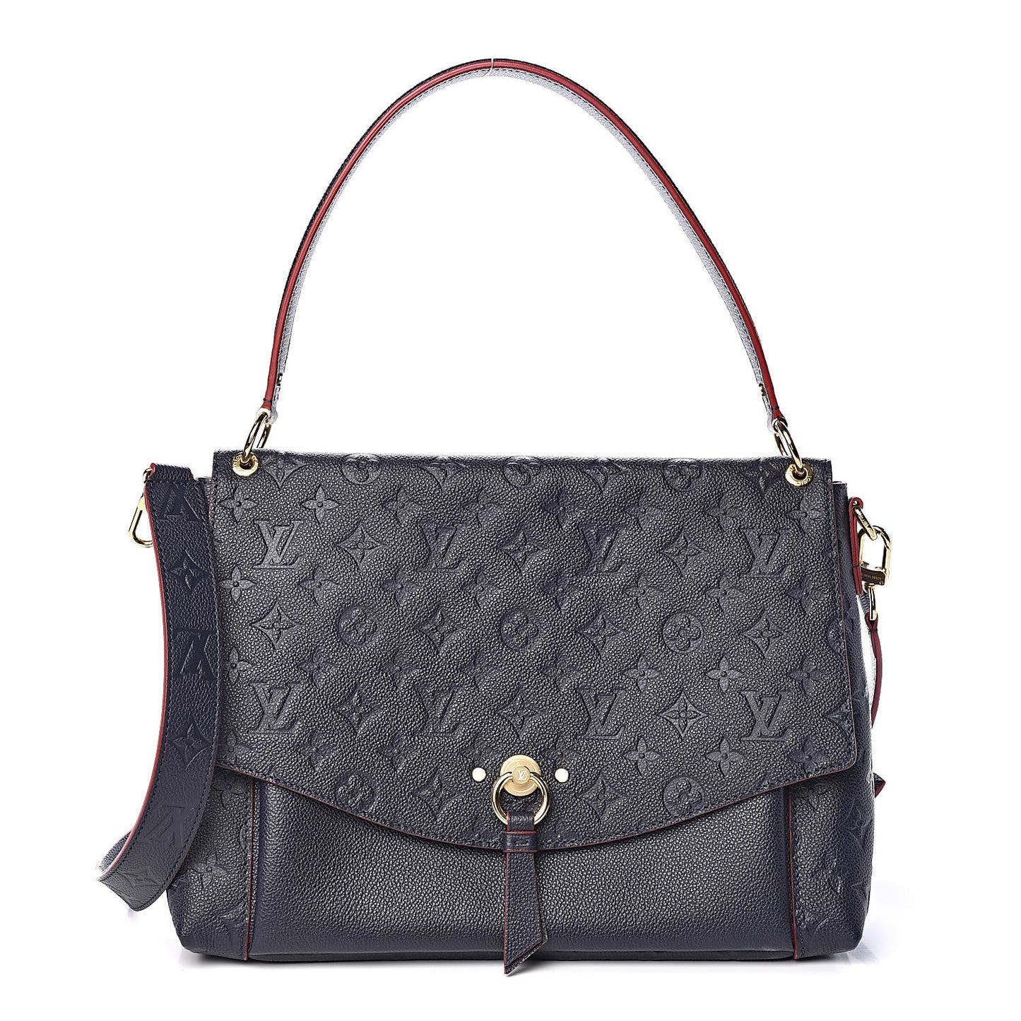 Empreinte Blanche MM Marine Rouge