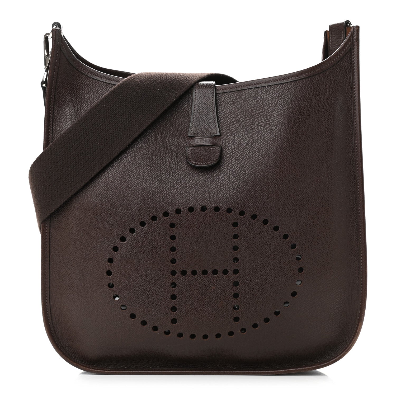 Hermes Epsom Evelyne II GM Chocolate 1 of 12