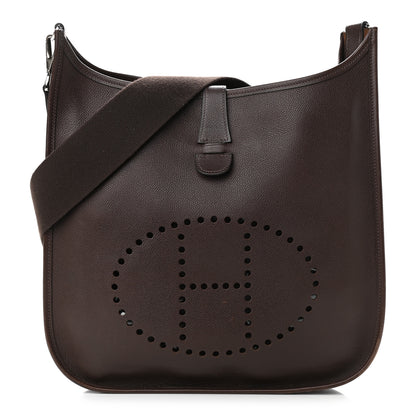 Hermes Epsom Evelyne II GM Chocolate 1 of 12