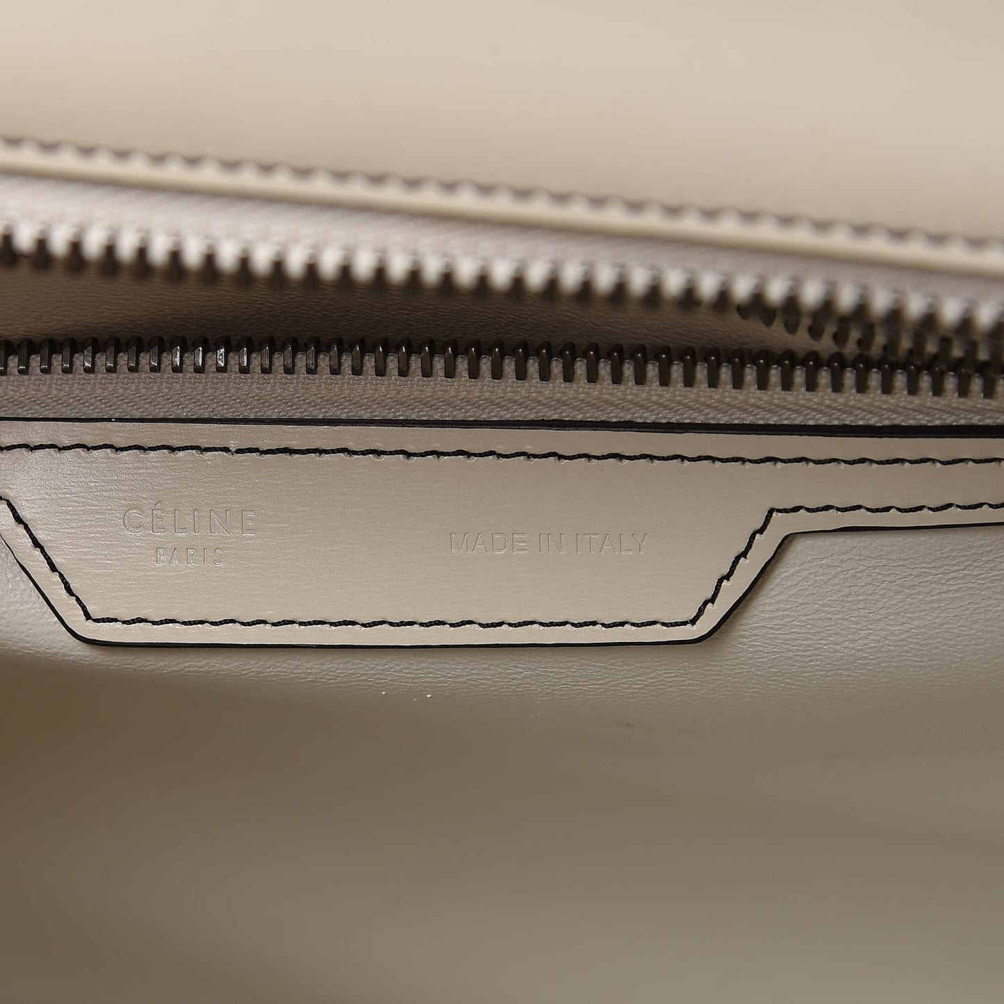 Satin Calfskin Mini Debossed Luggage White