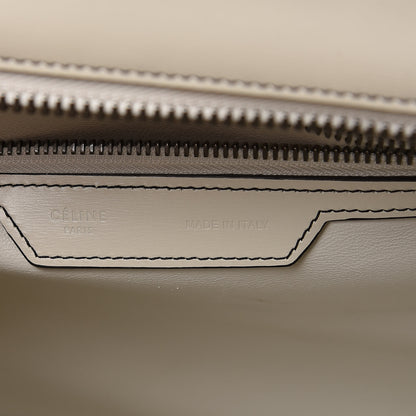 Celine Satin Calfskin Mini Debossed Luggage White 7 of 16