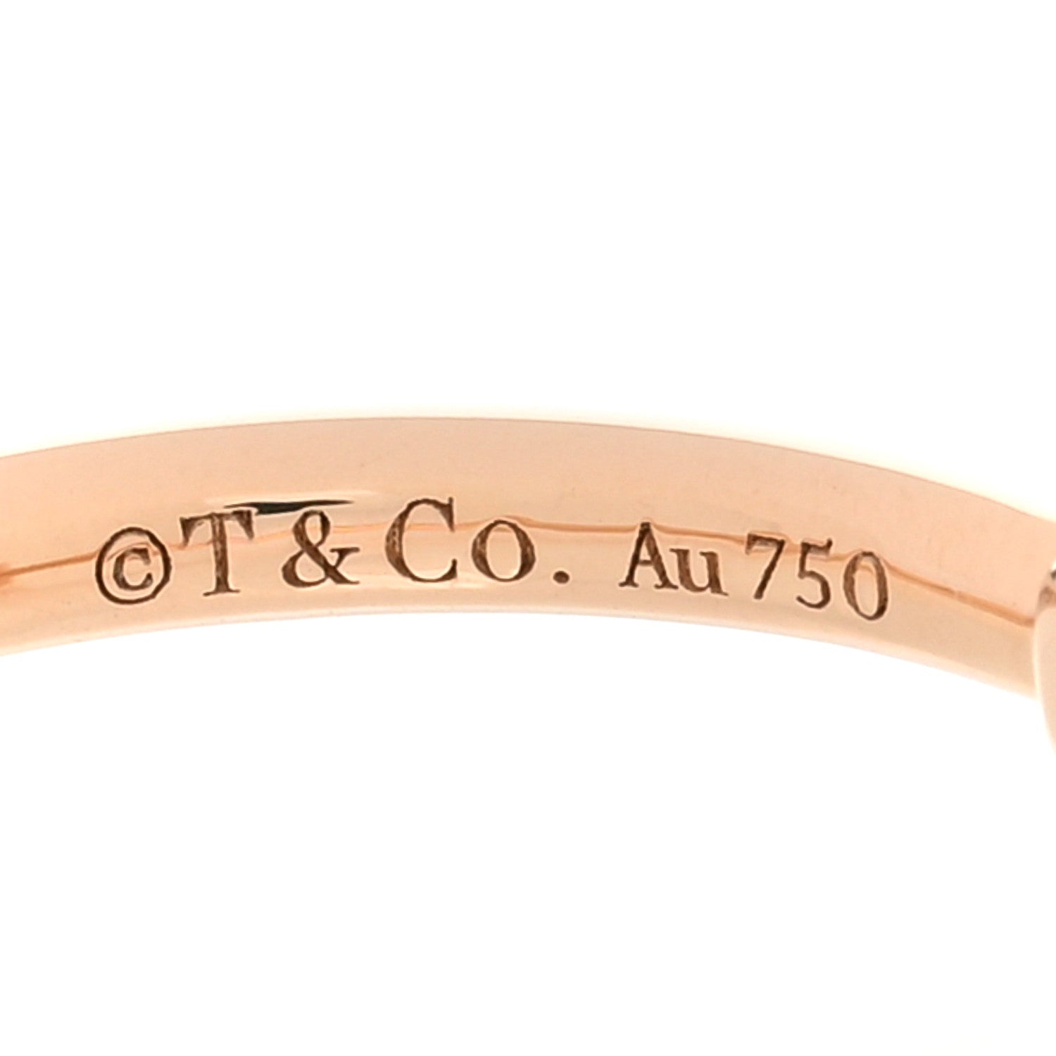 Tiffany 18K Rose Gold T Wire Ring 47 4 4 of 4