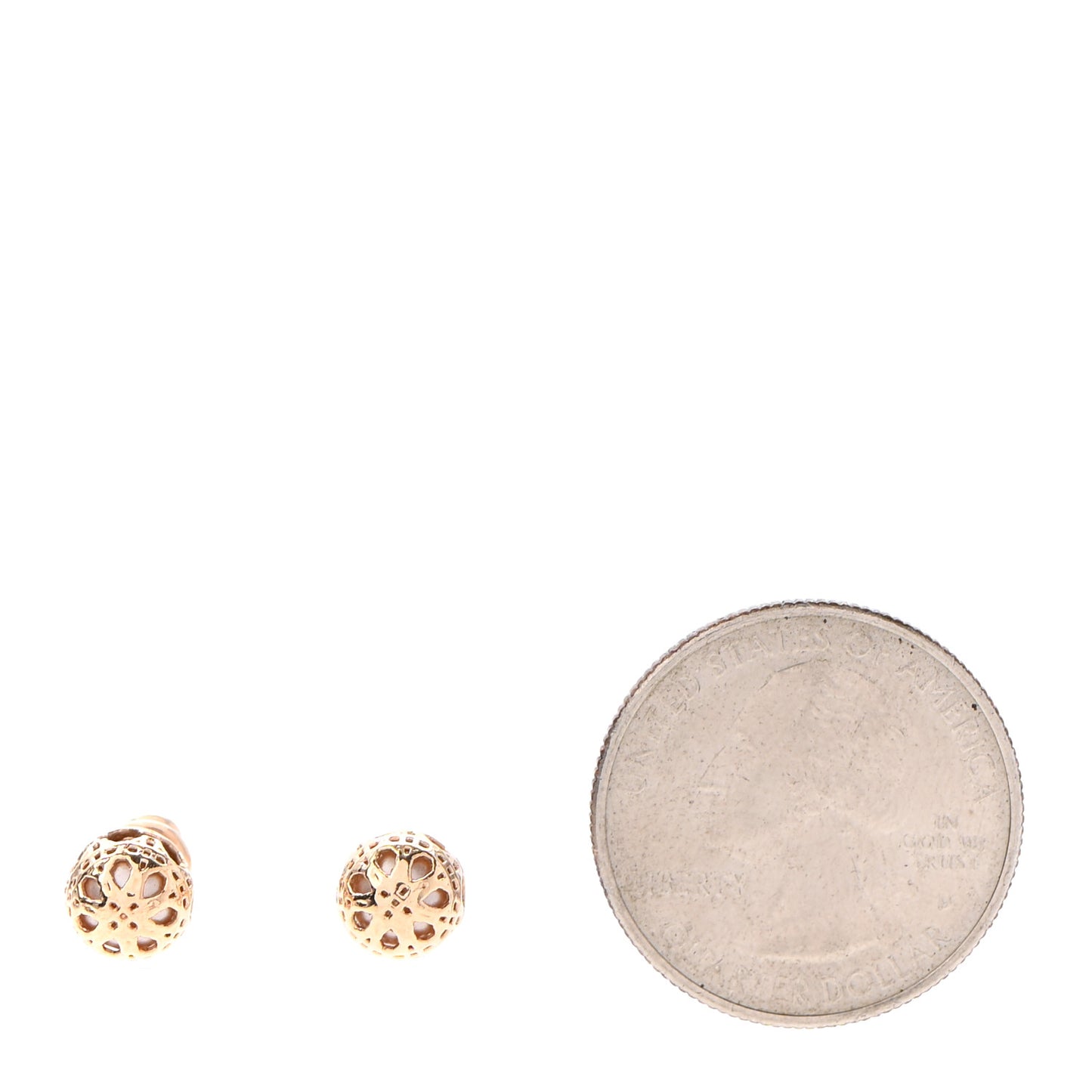 Pearl Secret Cannage Mise En Dior Tribales Earrings Gold