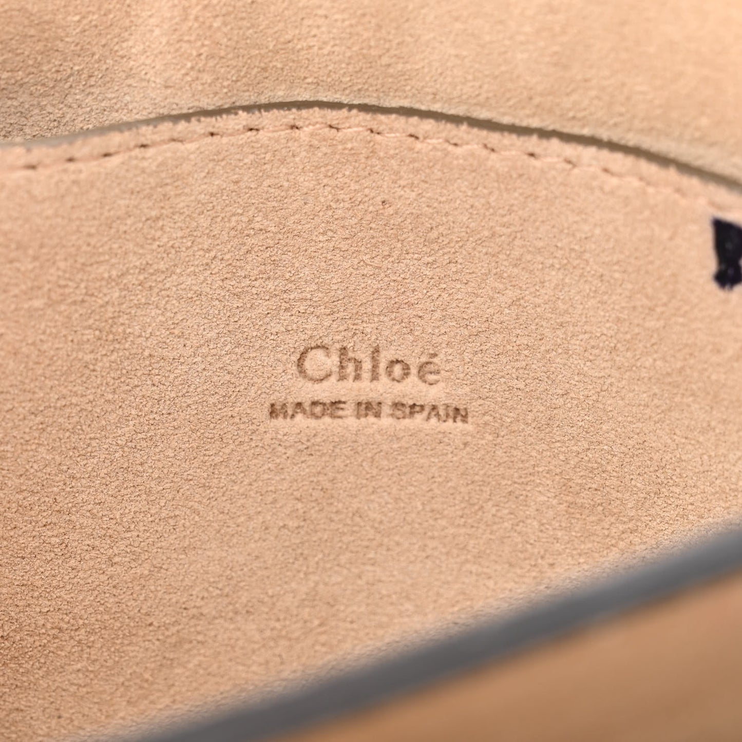 Suede Calfskin Small Faye Shoulder Bag Tobacco
