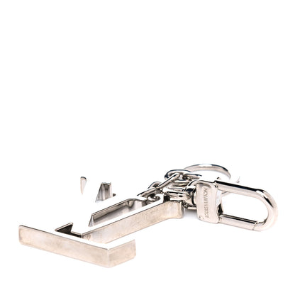 Louis Vuitton LV Facettes Bag Charm Key Holder Silver 3 of 3