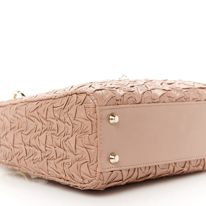 Christian Dior Lambskin Gathered Mini Lady Dior Fard 9 of 11