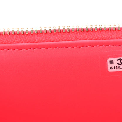Chanel Caviar Quilted Small Vanity Case With Chain Pink 7 of 11