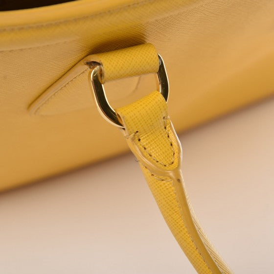Prada Saffiano Lux Parabole Tote Mimosa 13 of 19