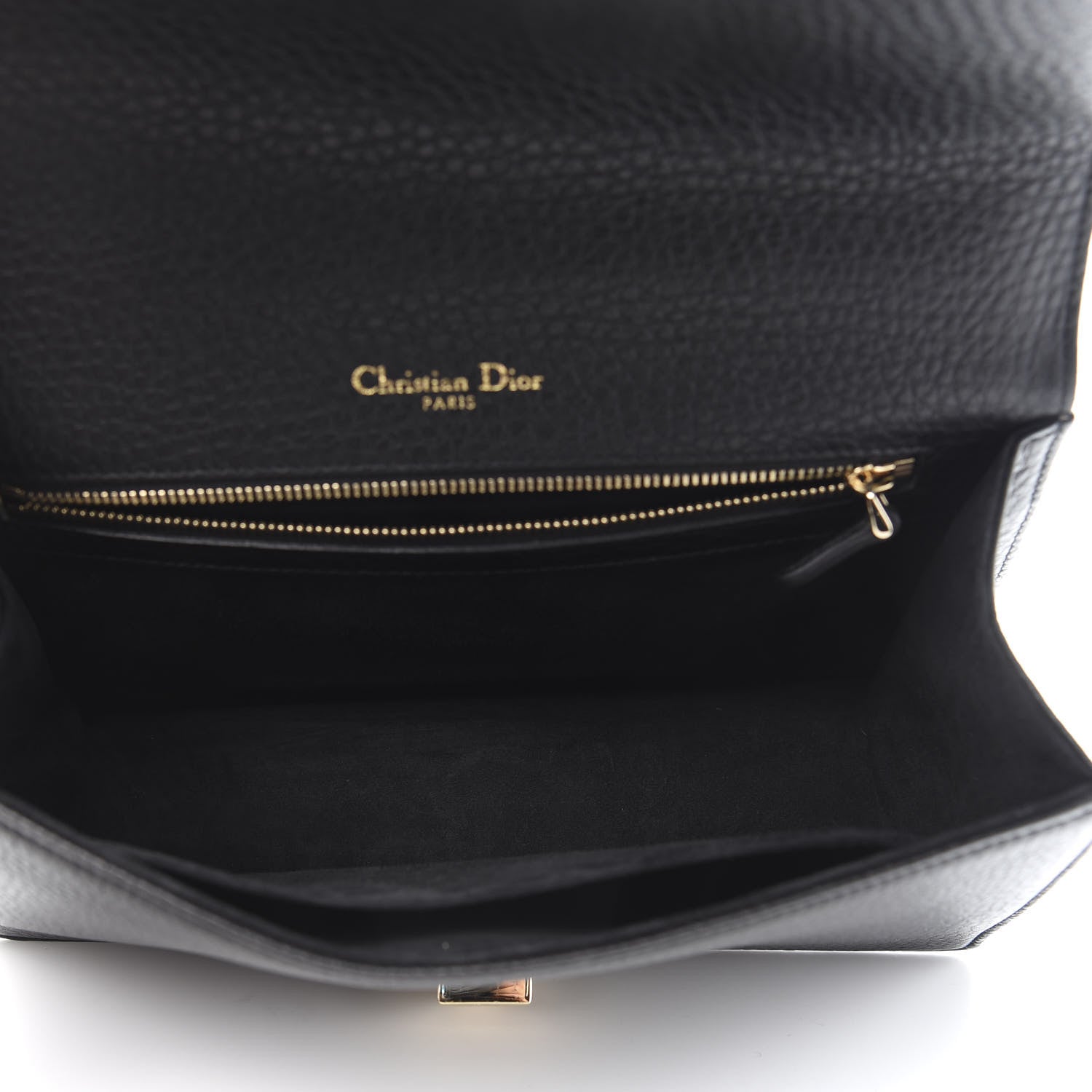 Christian Dior Grained Calfskin Medium Diorama Flap Bag Black 5 of 10
