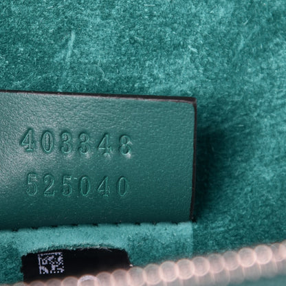 Gucci GG Supreme Monogram Embroidered Medium Dionysus Shoulder Bag Emerald 9 of 11