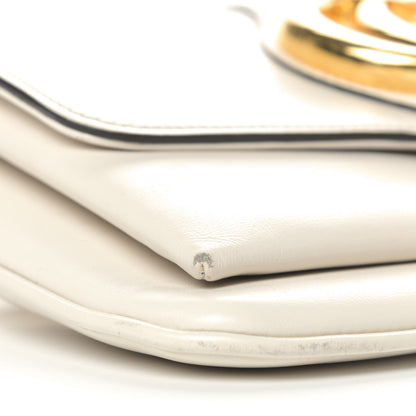 Gucci Calfskin Small Arli Flap Shoulder Bag Mystic White 5 of 8