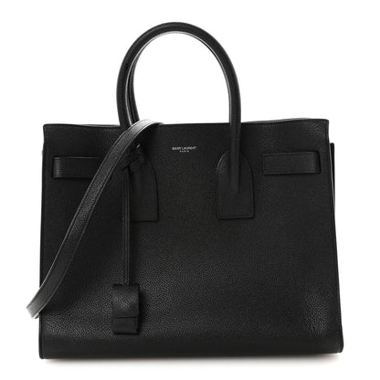 Saint Laurent Grained Calfskin Small Sac De Jour Black 1 of 9