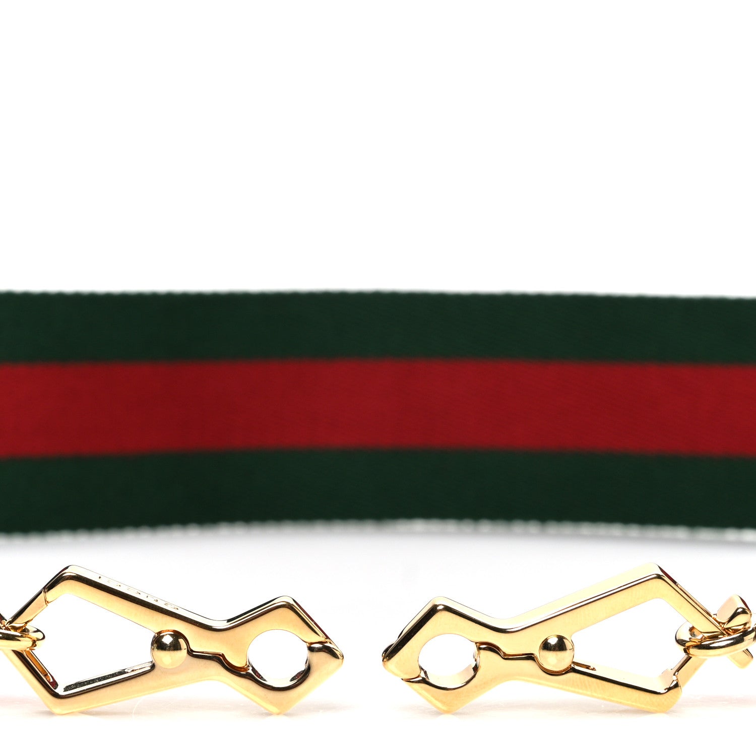 Gucci Canvas Web Shoulder Strap Green Red 3 of 3