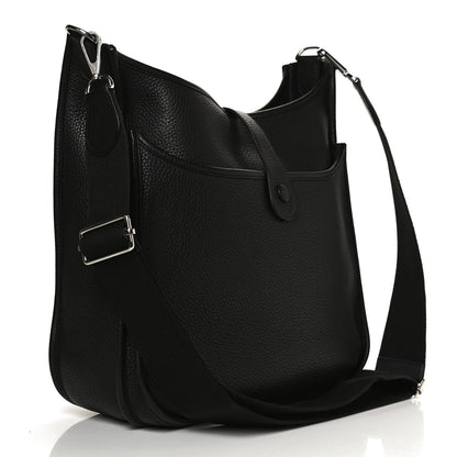 Hermes Taurillon Clemence Evelyne III PM Black 2 of 13
