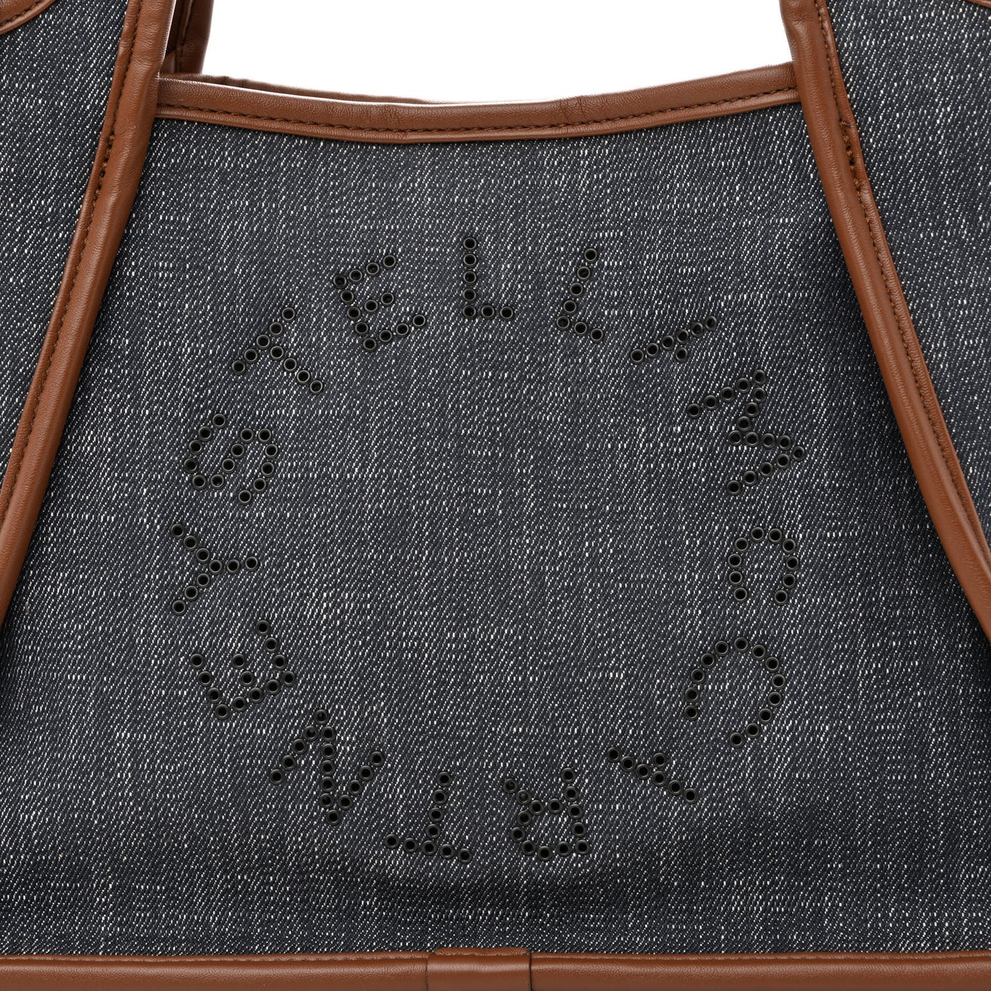 Eco Alter Denim Logo Shopper Tote Indigo Blue