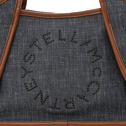 Stella McCartney Eco Alter Denim Logo Shopper Tote Indigo Blue 11 of 13