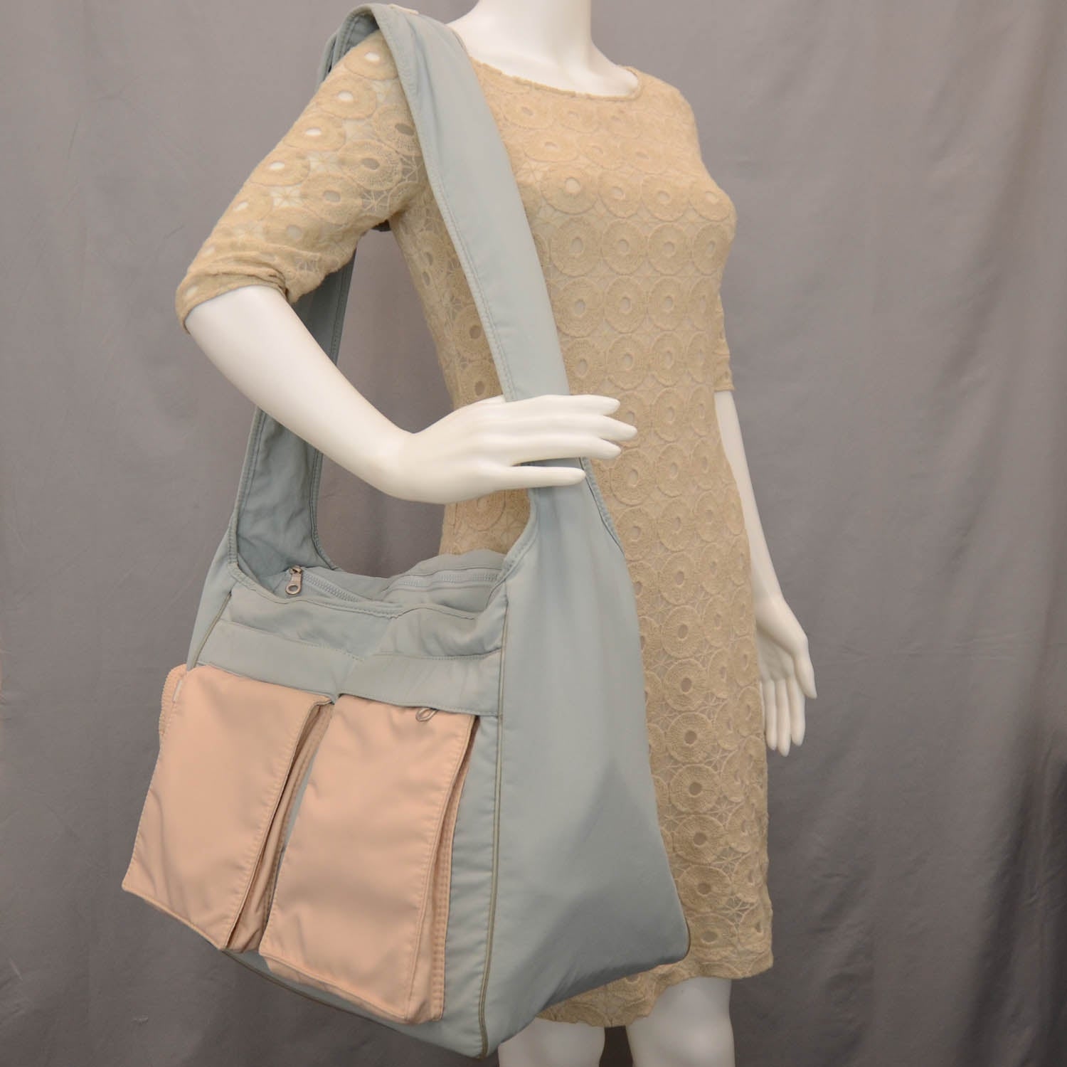 Chanel Nylon Sport Travel Diaper Bag Blue 2 of 11