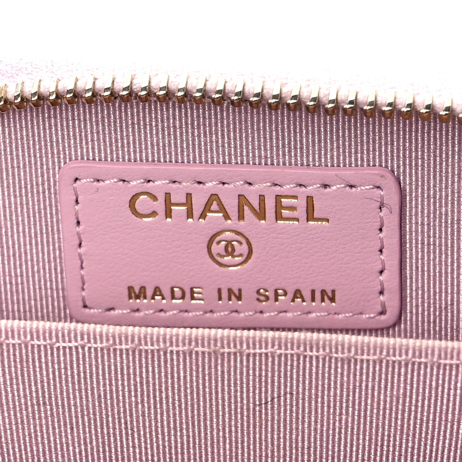 Chanel Caviar Quilted Zip Coin Purse Light Pink 6 of 9