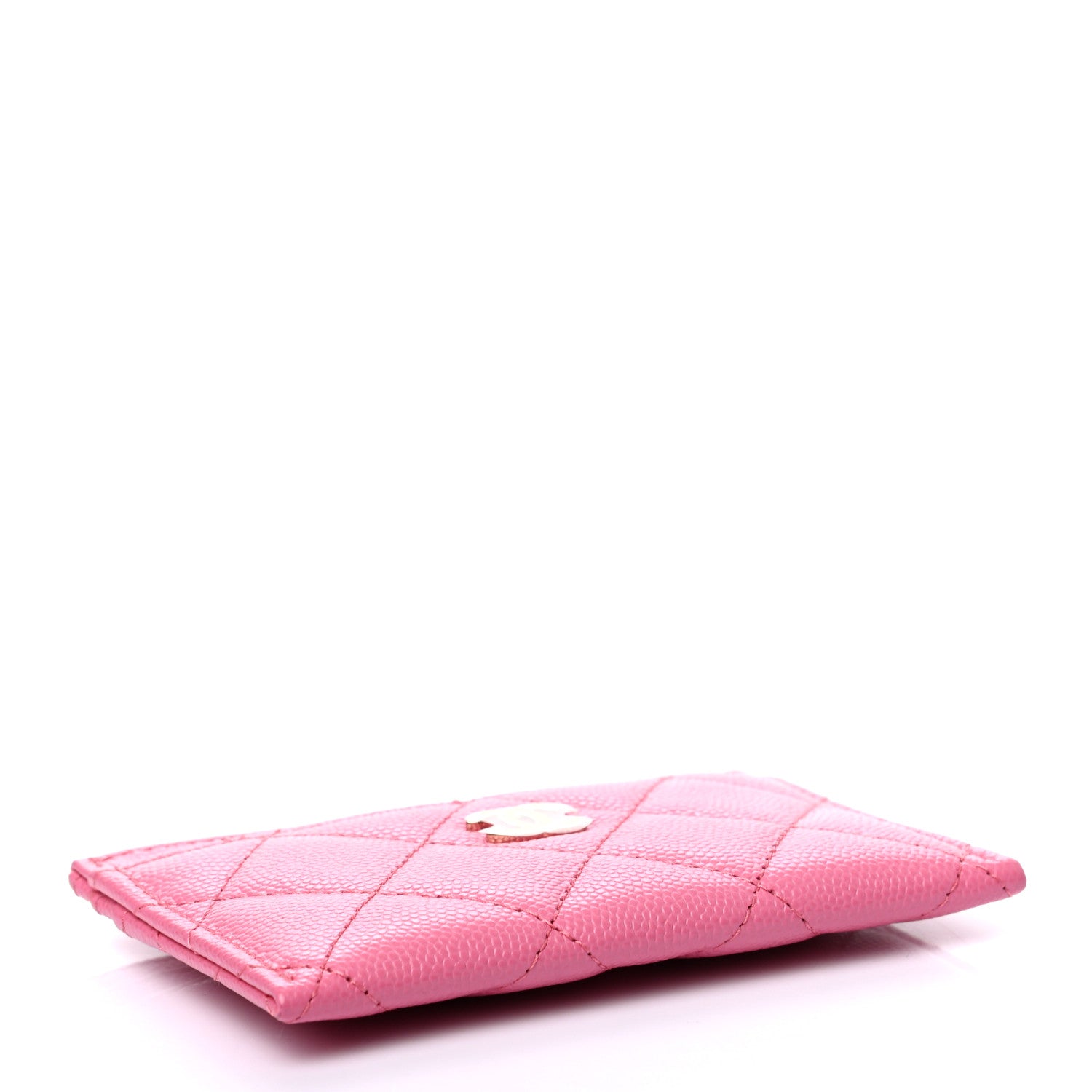 Chanel Caviar Quilted Card Holder Pink 4 of 8