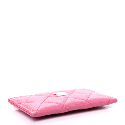Chanel Caviar Quilted Card Holder Pink 4 of 8