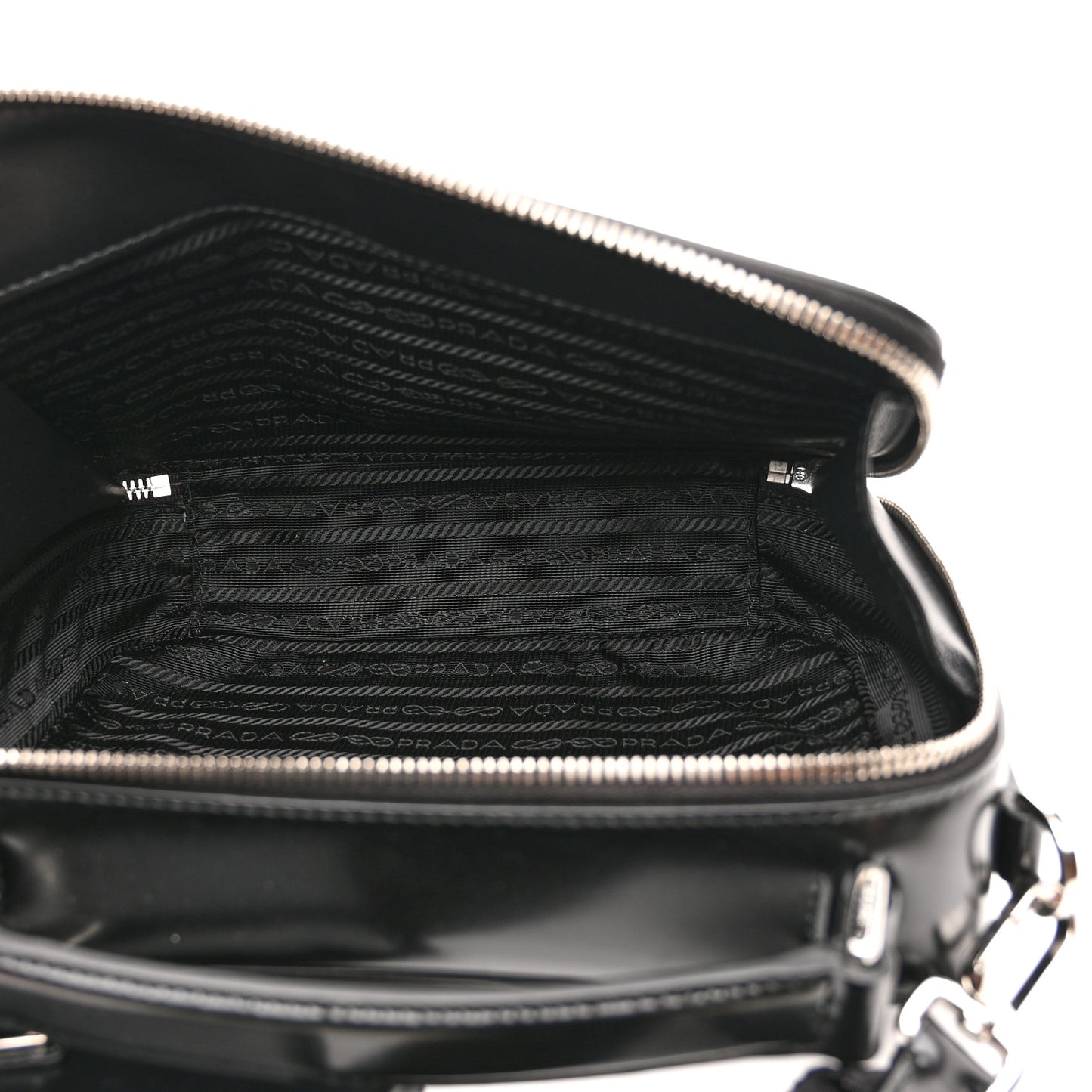 Spazzolato Medium Brique Crossbody Bag Black
