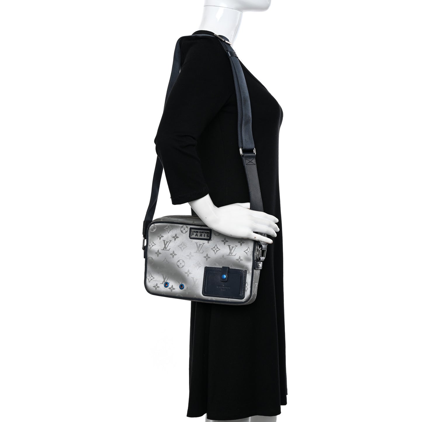 Monogram Alpha Messenger Satellite Silver