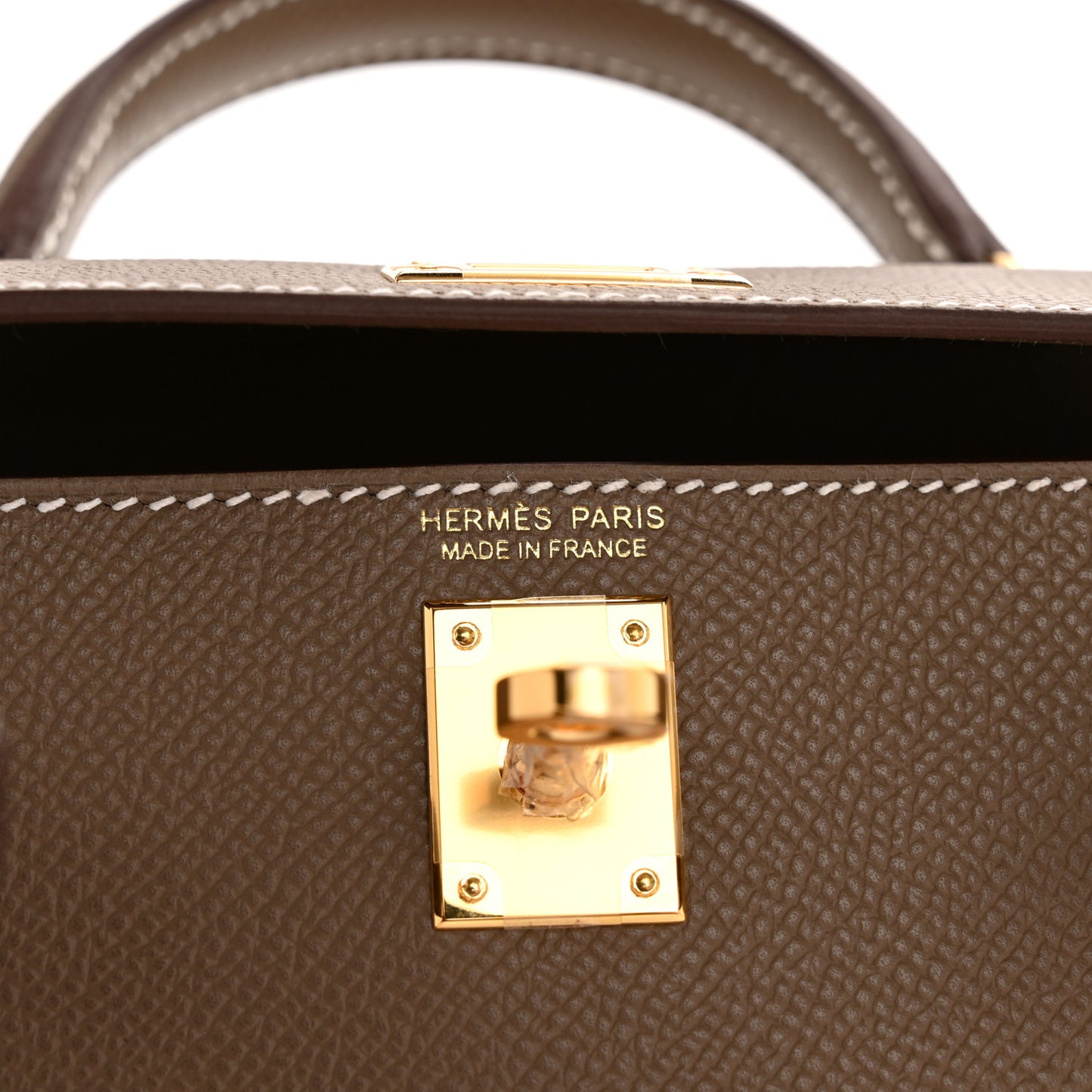 Epsom Mini Kelly Sellier 20 Etoupe