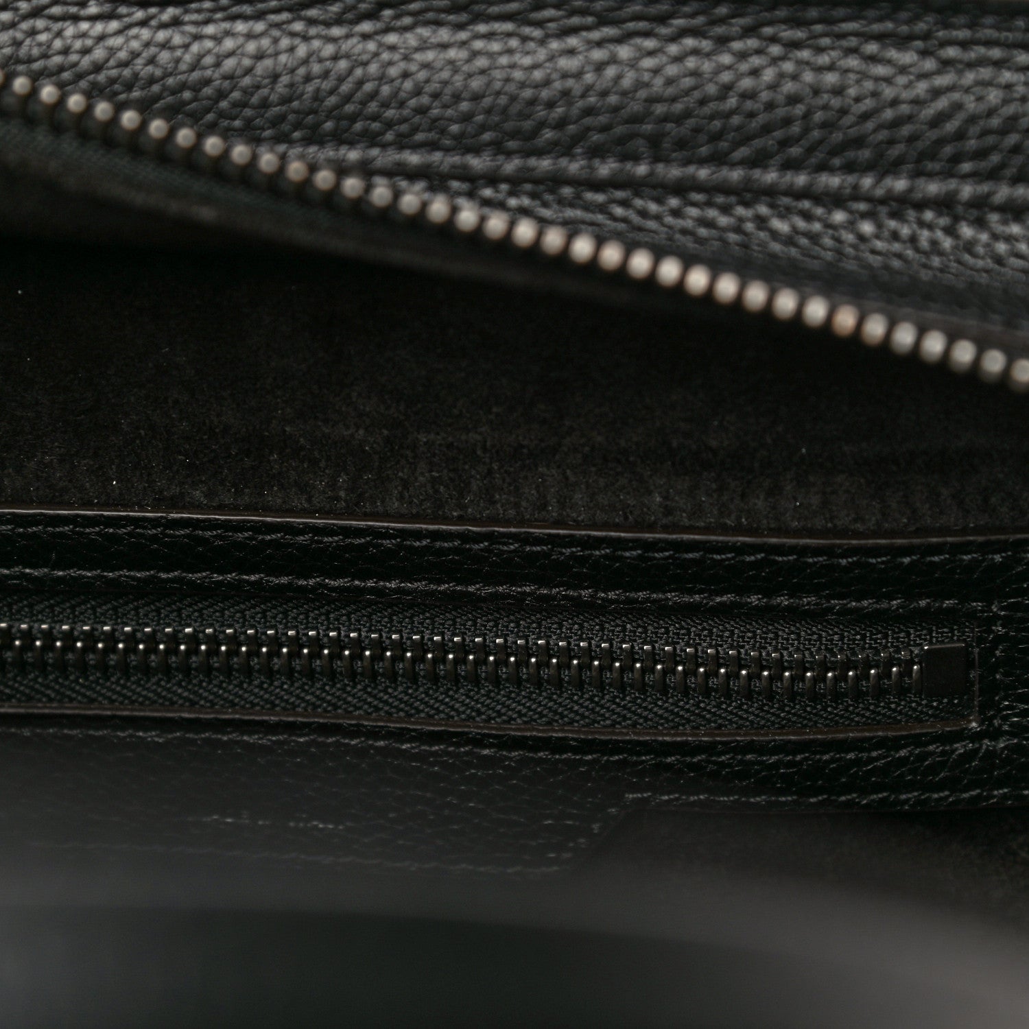 Celine Drummed Calfskin Micro Luggage Black 11 of 12