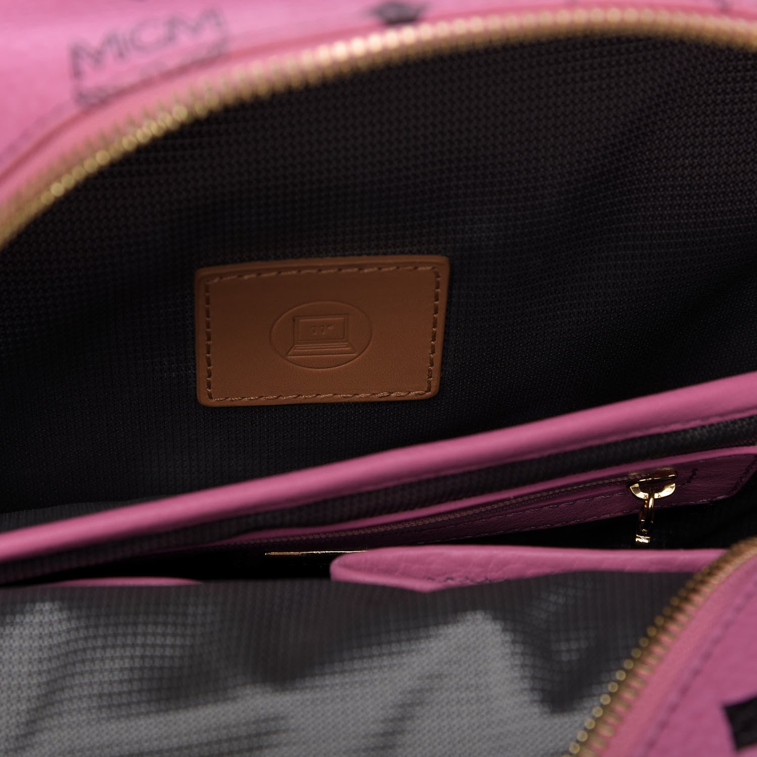 MCM Visetos Small Side Stud Stark Backpack Pink 9 of 12