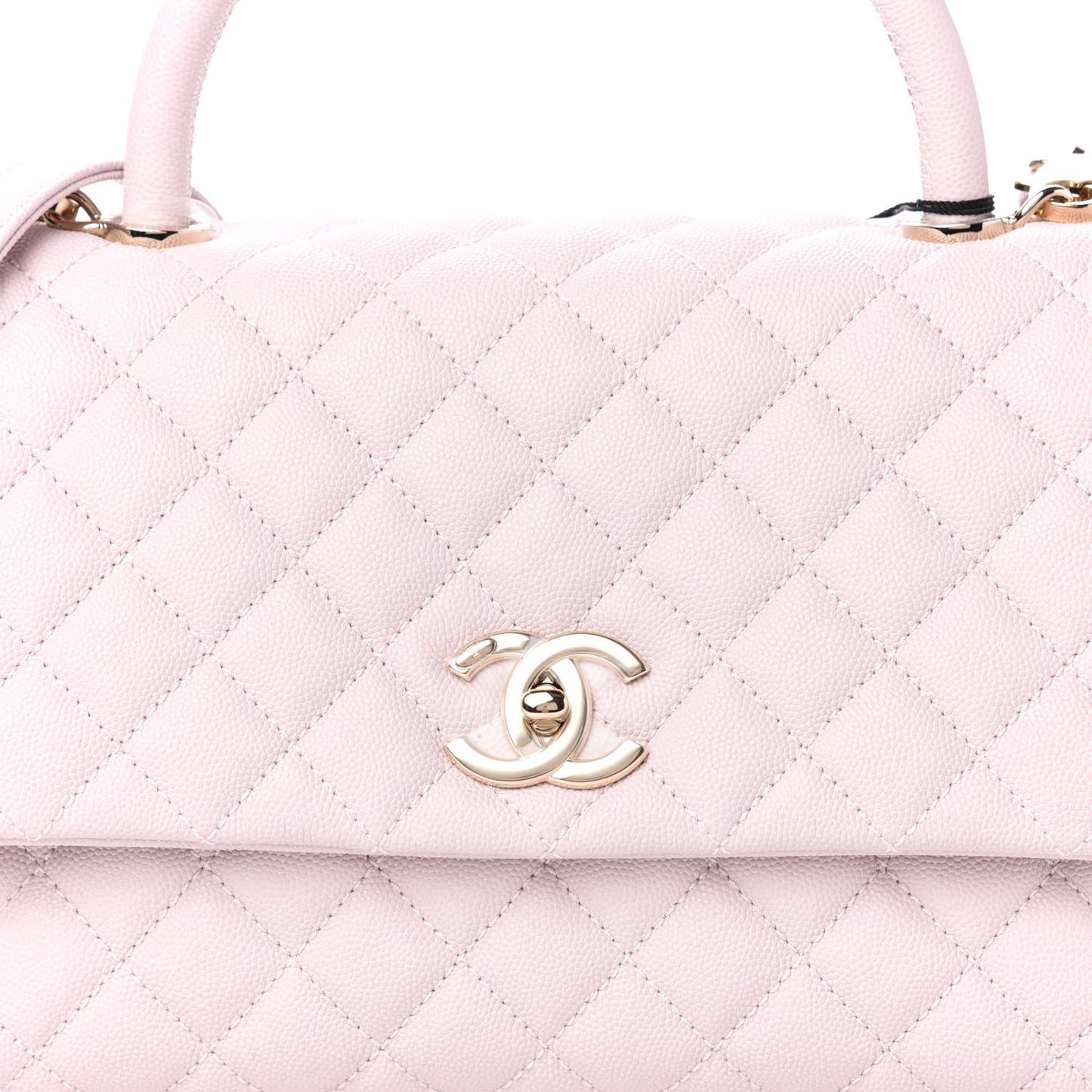 Caviar Quilted Small Coco Handle Flap Lilas Lilac