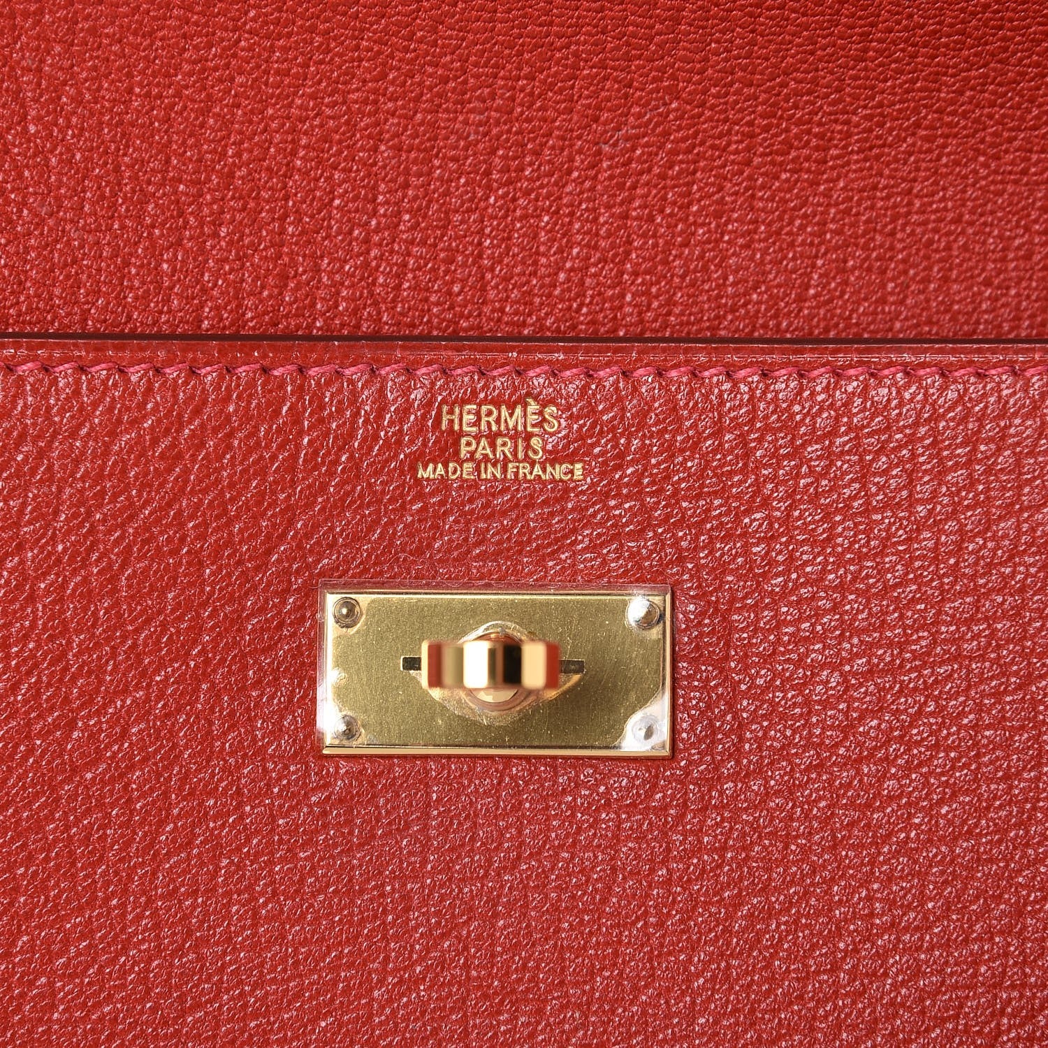 Hermes Chevre Mysore Kelly Longue Wallet Rouge Vif 6 of 8