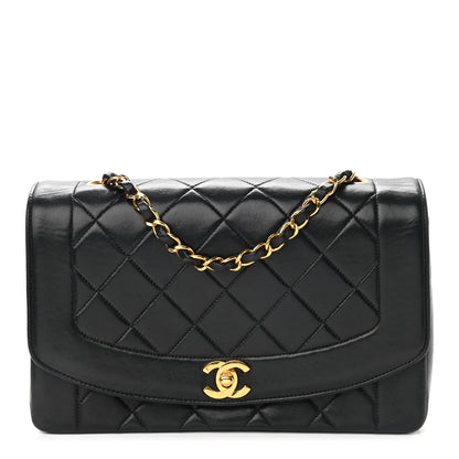 Chanel Lambskin Quilted Medium Single Flap Black 1 of 10